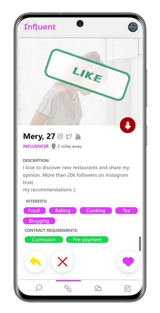 Match with Companies &amp; Influencers
